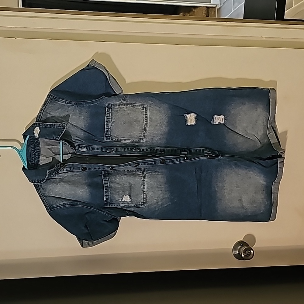 Denim romper